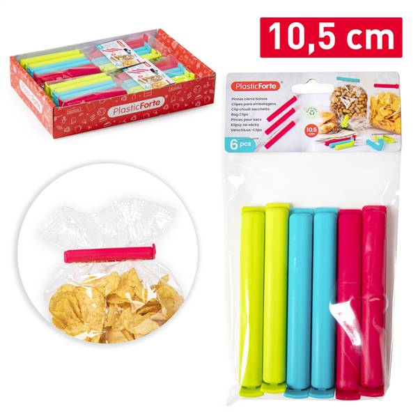 PLASTICFORTE CLIP CHIUDISACCHETTO 10,5CM 