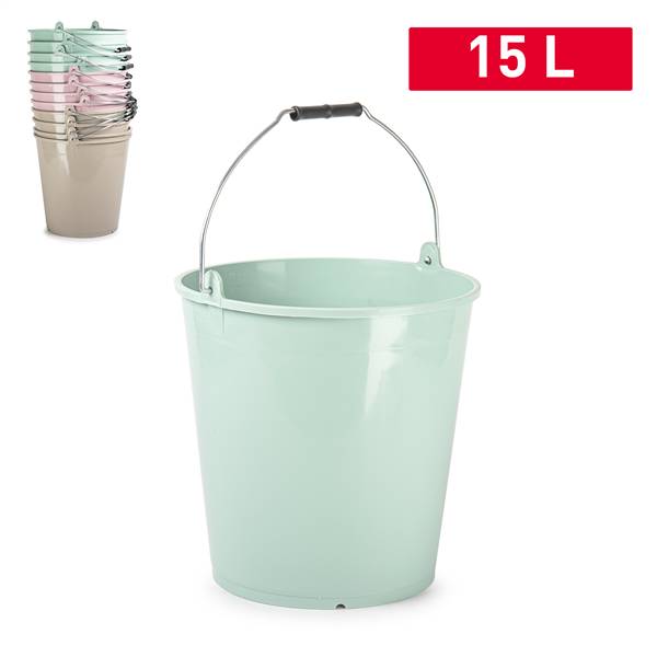 PLASTICFORTE SECCHIO CASALINGO 15LT SURT VRM