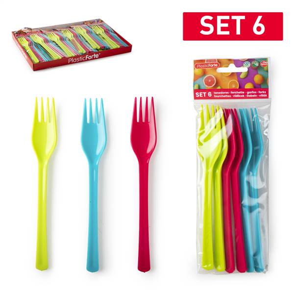PLASTICFORTE FORCHETTE 6PZ PICNIC