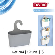 PLASTICFORTE CESTINO MULTIUSO ARGENTO APPENDIBILE