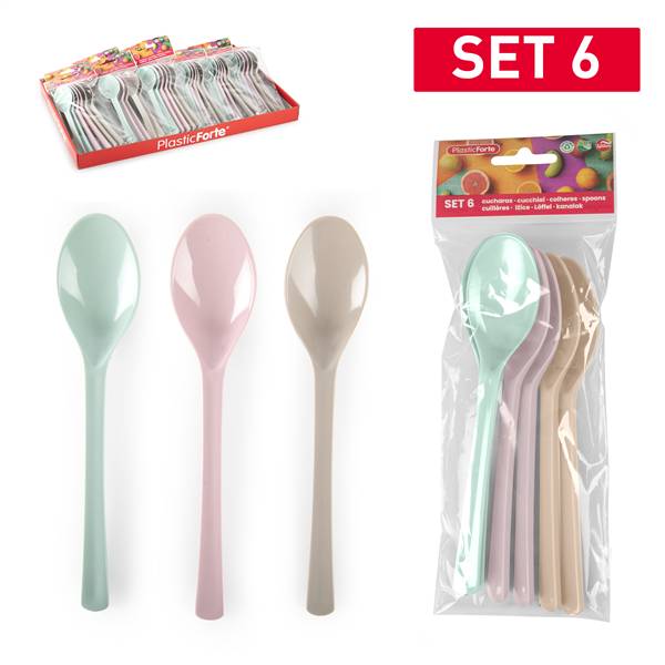 PLASTICFORTE CUCCHIAI 6PZ PICNIC SURT 