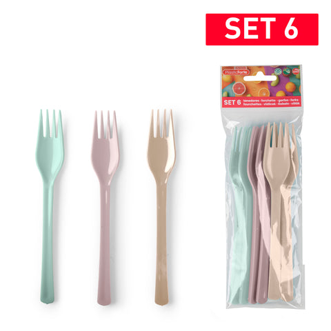 PLASTICFORTE FORCHETTE 6PZ PICNIC SURT - Infinity Home Store
