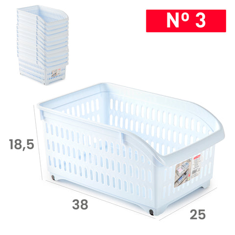 PLASTICFORTE ORGANIZZATORE N°3 BIANCO CON RUOTE