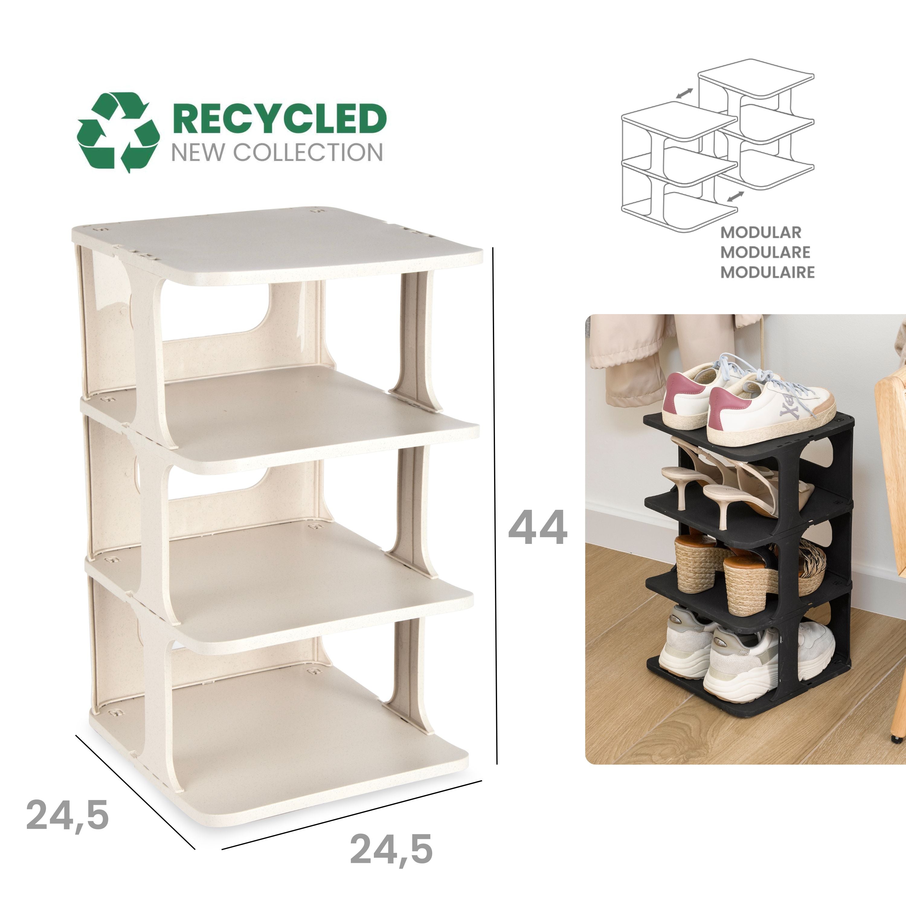 PLASTICFORTE SCARPIERA IMPILABILE 4RIP BEIGE