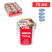 PLASTICFORTE CONTENITORI 4PZ TONDI 75ML 