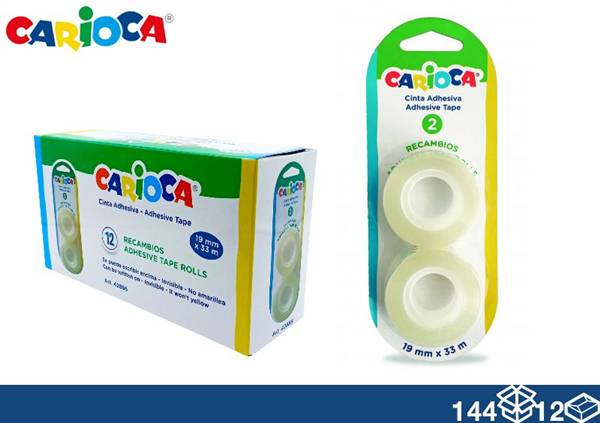 CARIOCA NASTRO ADESIVO 33MT 2PZ 