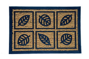 HERSIG ZERBINO IN COCCO E GOMMA FOGLIE 40X60CM
