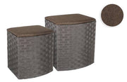 HERSIG SET 2 ARMADI CON COPERCHIO 