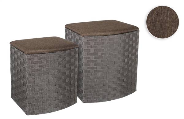 HERSIG SET 2 ARMADI CON COPERCHIO 