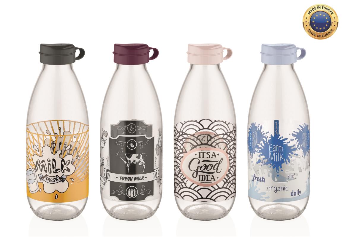 HERSIG BOTTIGLIA VETRO LT.1 COLORI ASS.