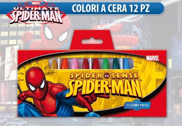 EOL COLORI A CERA DISNEY 12PZ SPIDERMAN 