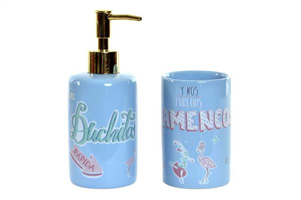 ITEM BAGNO SET 2 CERAMICA 8X7X17,5 