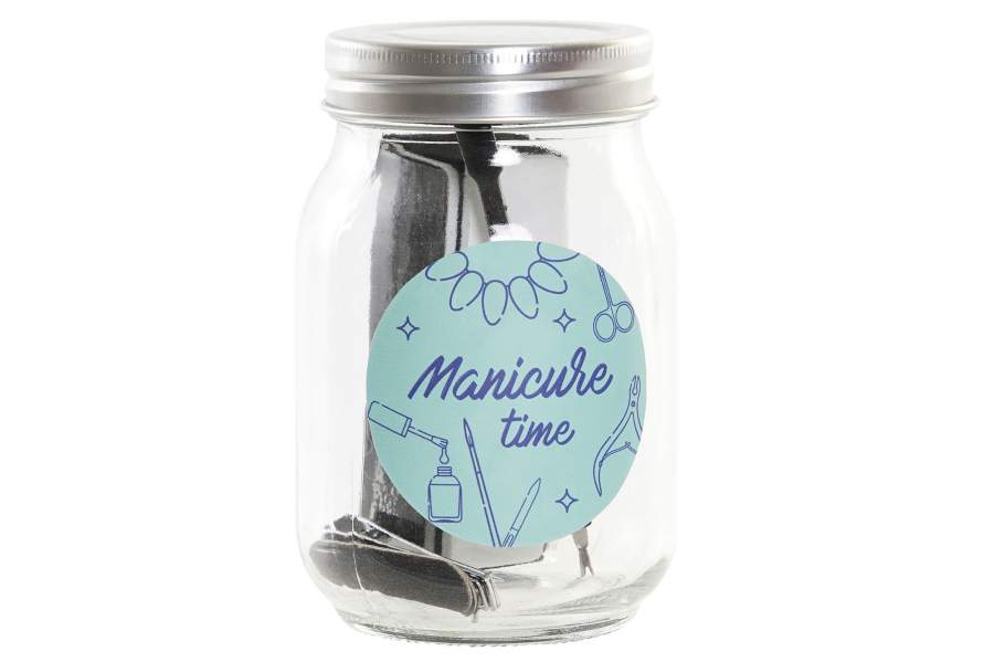 ITEM SET 7 CRISTALLO INOX 8,5X8,5X13