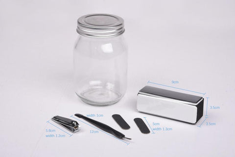 Item Set 7 Cristallo Inox 8,5x8,5x13 - Infinity Home Store