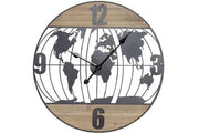 ITEM OROLOGIO PARETE FERRO 60X2X60 MAPPA 