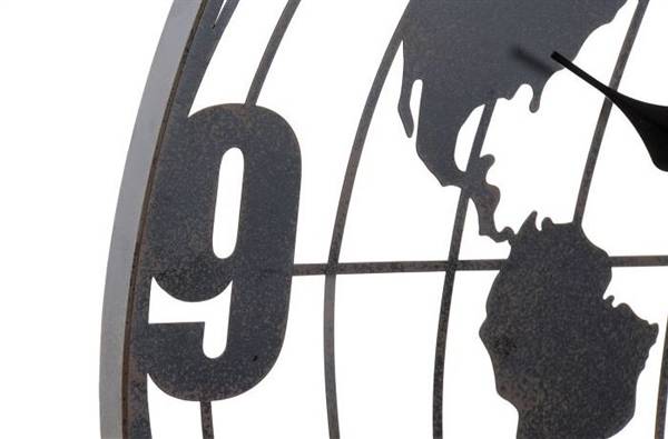 ITEM OROLOGIO PARETE FERRO 60X2X60 MAPPA 