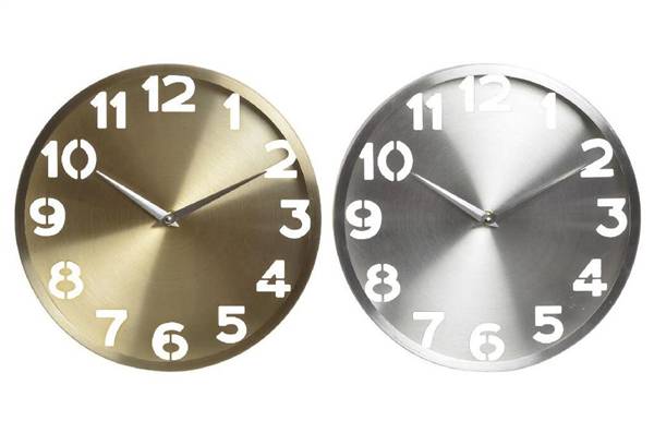 ITEM OROLOGIO PARETE ALLUMINIO 2MOD 