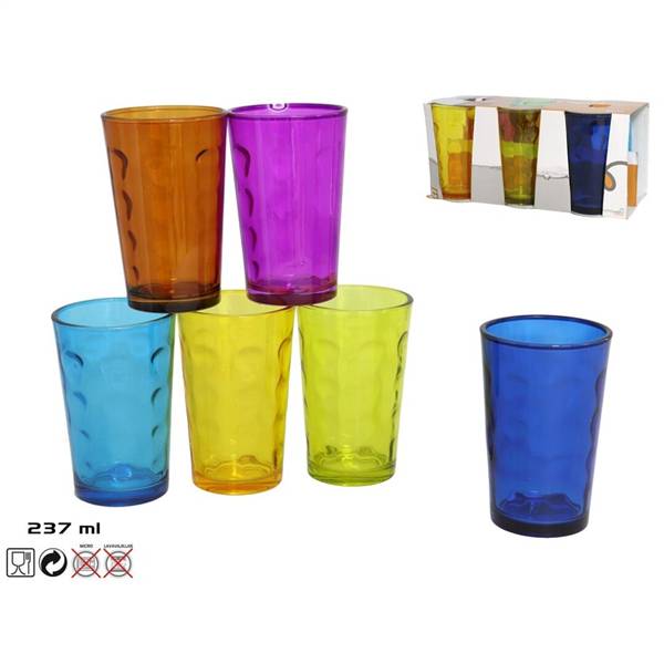 GERI BICCHIERE VETRO CAPRI 237ML 6PZ. 