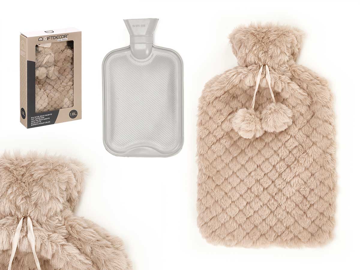 ARTE REGAL BORSA ACQUA CALDA 1,8LT BEIGE FODERA PELO BEIGE