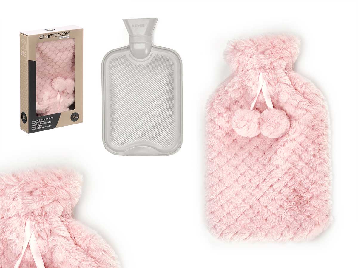 ARTE REGAL BORSA ACQUA CALDA 1,8LT ROSA FODERA PELO ROSA