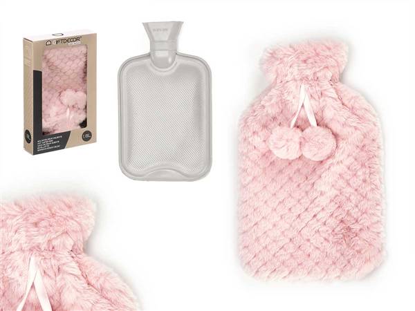 ARTE REGAL BORSA ACQUA CALDA 1,8LT ROSA FODERA PELO ROSA