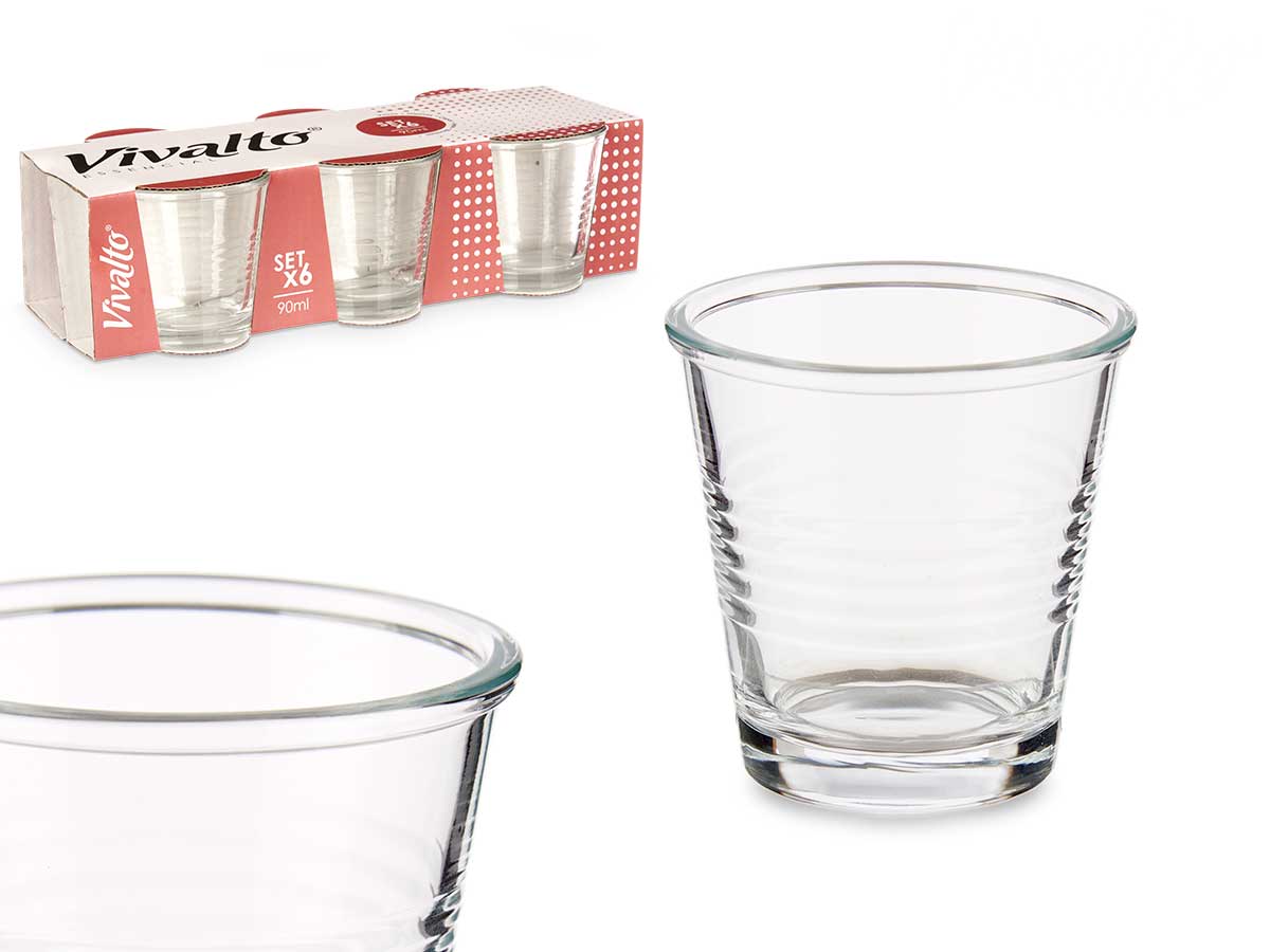 ARTE REGAL SET 6 BICCHIERINI CAFFE 90ML