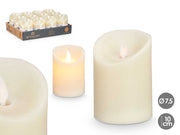 ARTE REGAL CANDELA LED 10X7,5CM CREMA