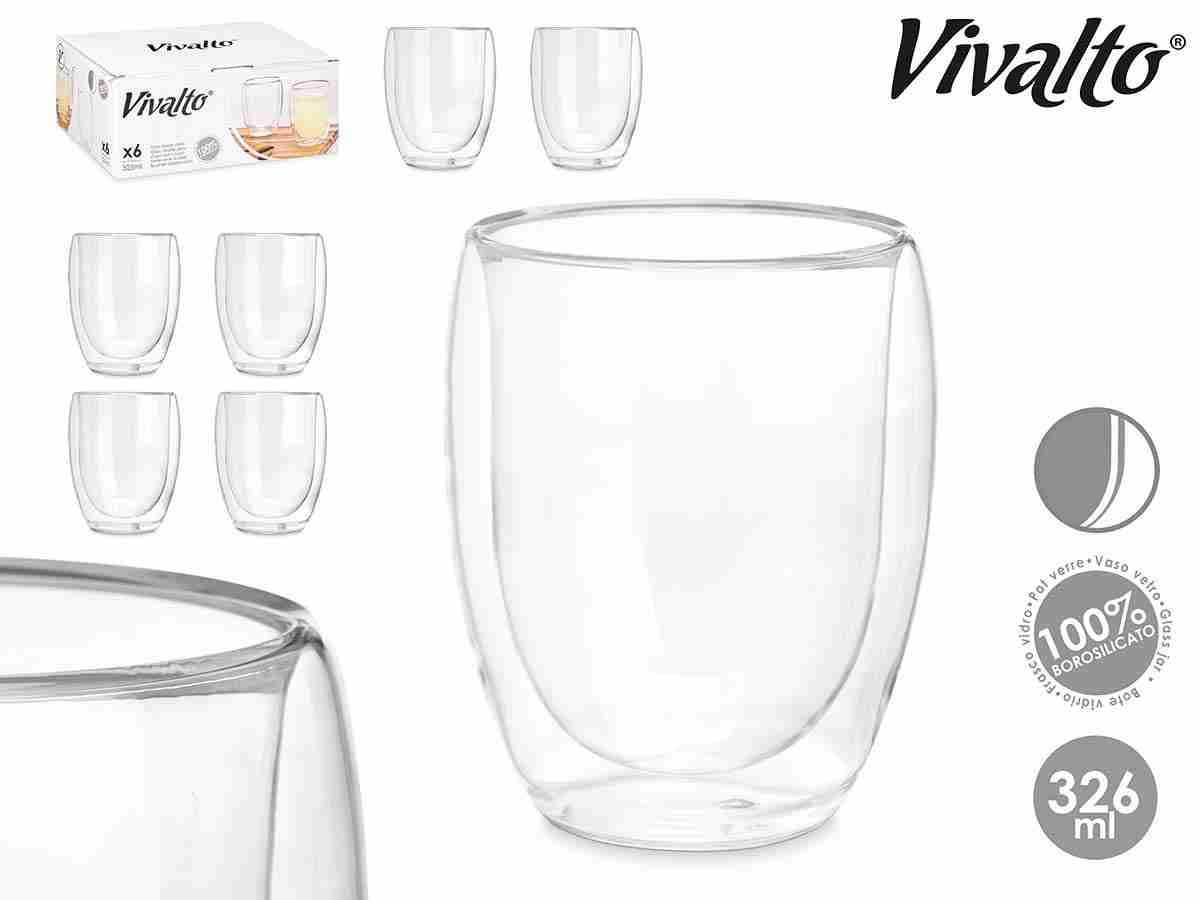 ARTE REGAL BICCHIERE BOROSIL 326ML 6PZ BIBITA