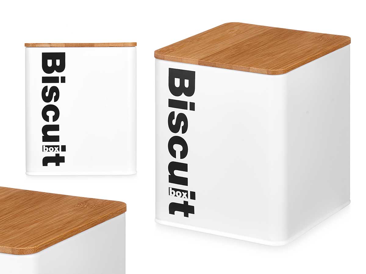 ARTE REGAL CONTENITORE METALLO BIANCO