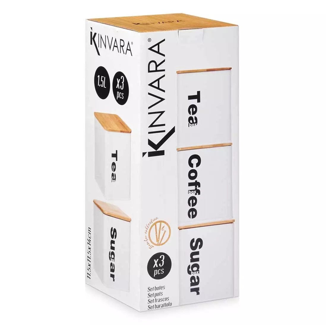 ARTE REGAL SET 3 CONTENITORE METALLO