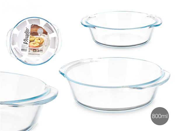 ARTE REGAL TEGLIA VETRO TONDA 800ML