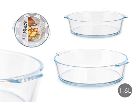 ARTE REGAL TEGLIA VETRO TONDA 1600ML - Infinity Home Store