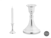 ARTE REGAL PORTACANDELA 12CM ARGENTATO
