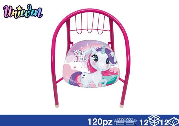 DISNEY SEDIA METALLO 36X30X34 UNICORN
