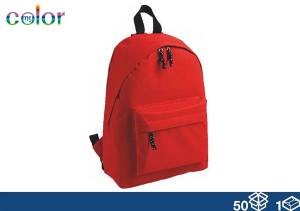 EOL ZAINO TESSUTO ROSSO 38X28X12 
