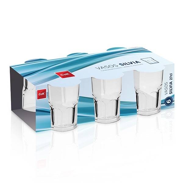 COK BICCHIERE ACQUA SILVIA 27CL 6PZ 
