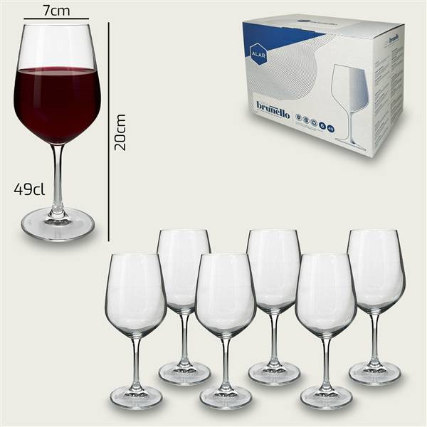 ARCA CALICI 6PZ BRUNELLO 49CL 