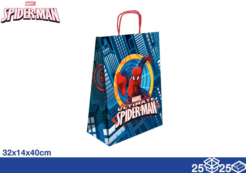 EOL SHOPPER CARTA 32X14X40 SPIDERMAN