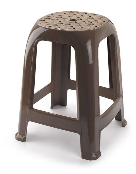 PLASTICFORTE SGABELLO MARRONE 