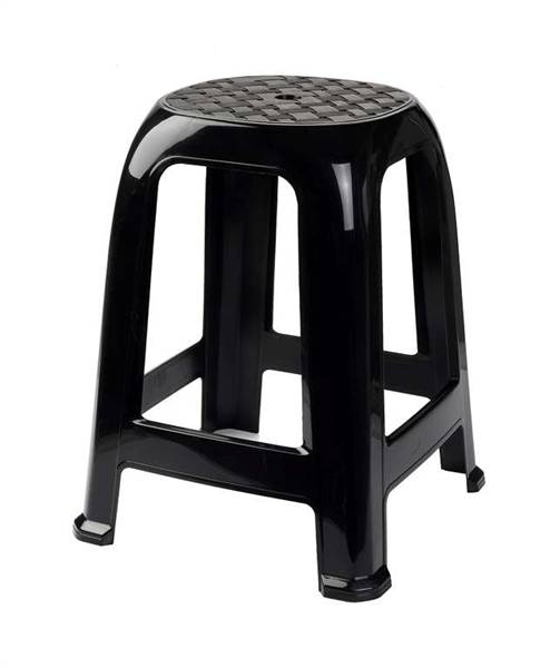 PLASTICFORTE SGABELLO NERO 