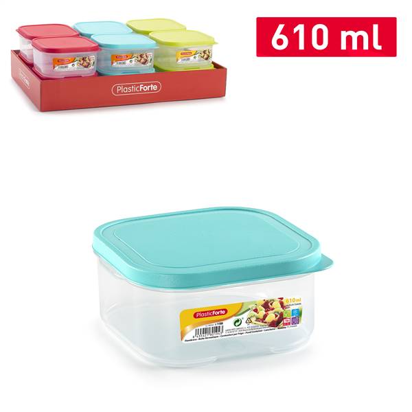 PLASTICFORTE CONTENITORE FLEX 610ML QUAD 