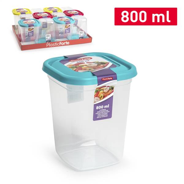 PLASTICFORTE CONTENITORE QUADRATO 800ML 