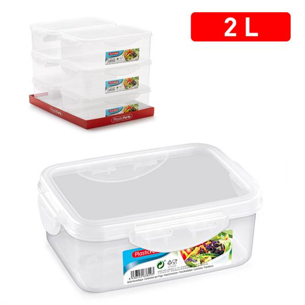PLASTICFORTE CONTENITORE CLICK RETT 2LT 