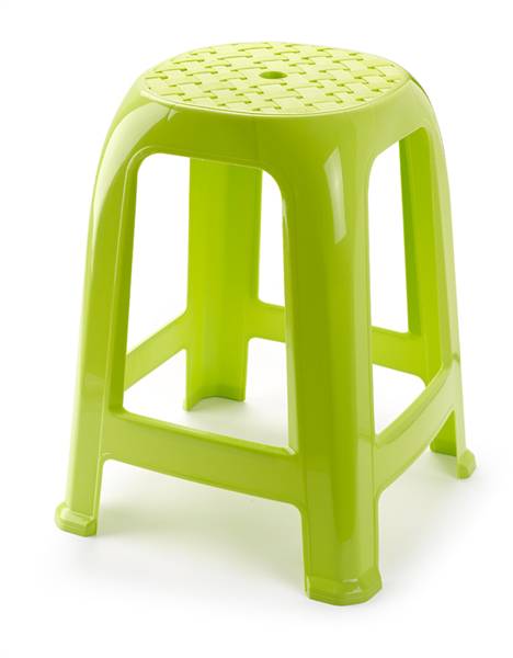 PLASTICFORTE SGABELLO VERDE-GIALLO 