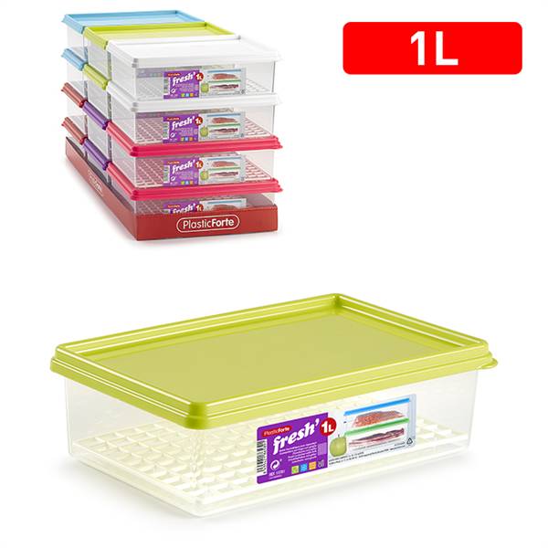 PLASTICFORTE CONTENITORE CON GRIGLIA 1LT 
