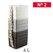 PLASTICFORTE CESTA RATTAN 6L 29X19,5 CM. 