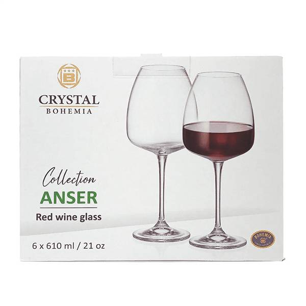BOHEMIA CALICI ANSER 6PZ VINO ROSSO 