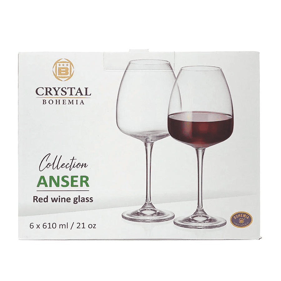 BOHEMIA CALICI ANSER 6PZ VINO ROSSO
