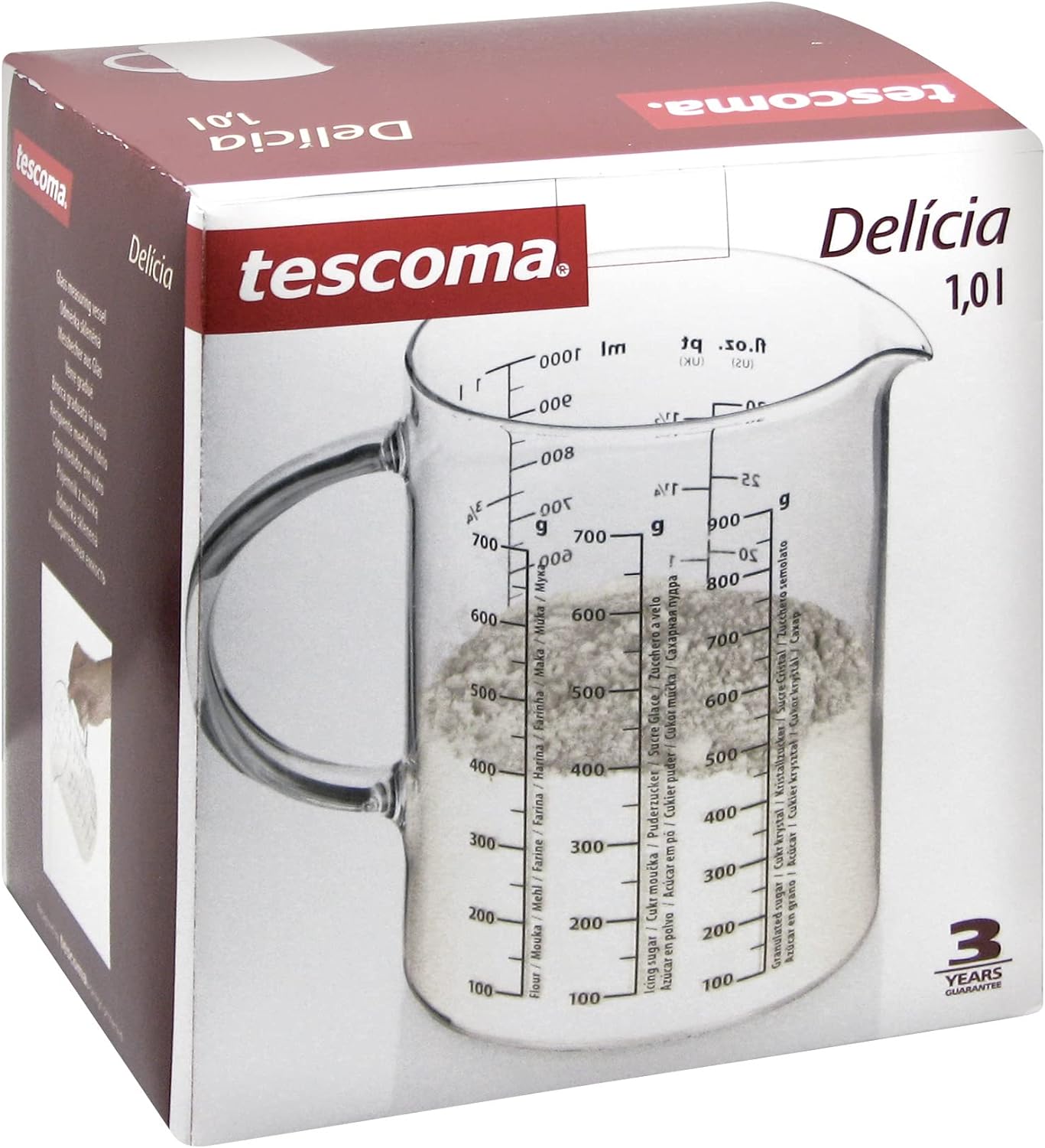 TESCOMA BROCCA IN VETRO GRADUATA 1LT DELICIA