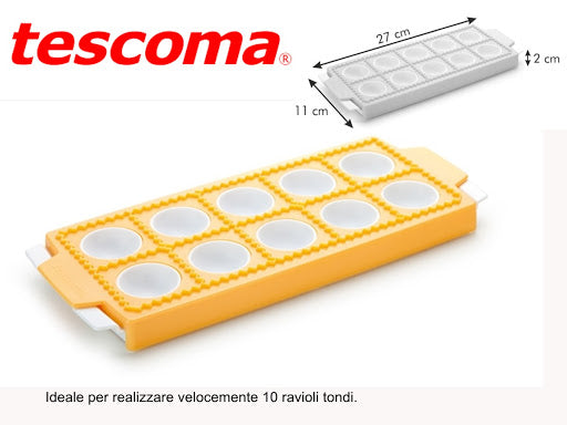 TESCOMA STAMPO PER RAVIOLI TONDI 10PZ "D